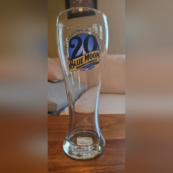 NWT | Blue Moon | 20 Years Anniversary Brewing Company Pint Beer Glass Souvenir - Picture 5 of 12
